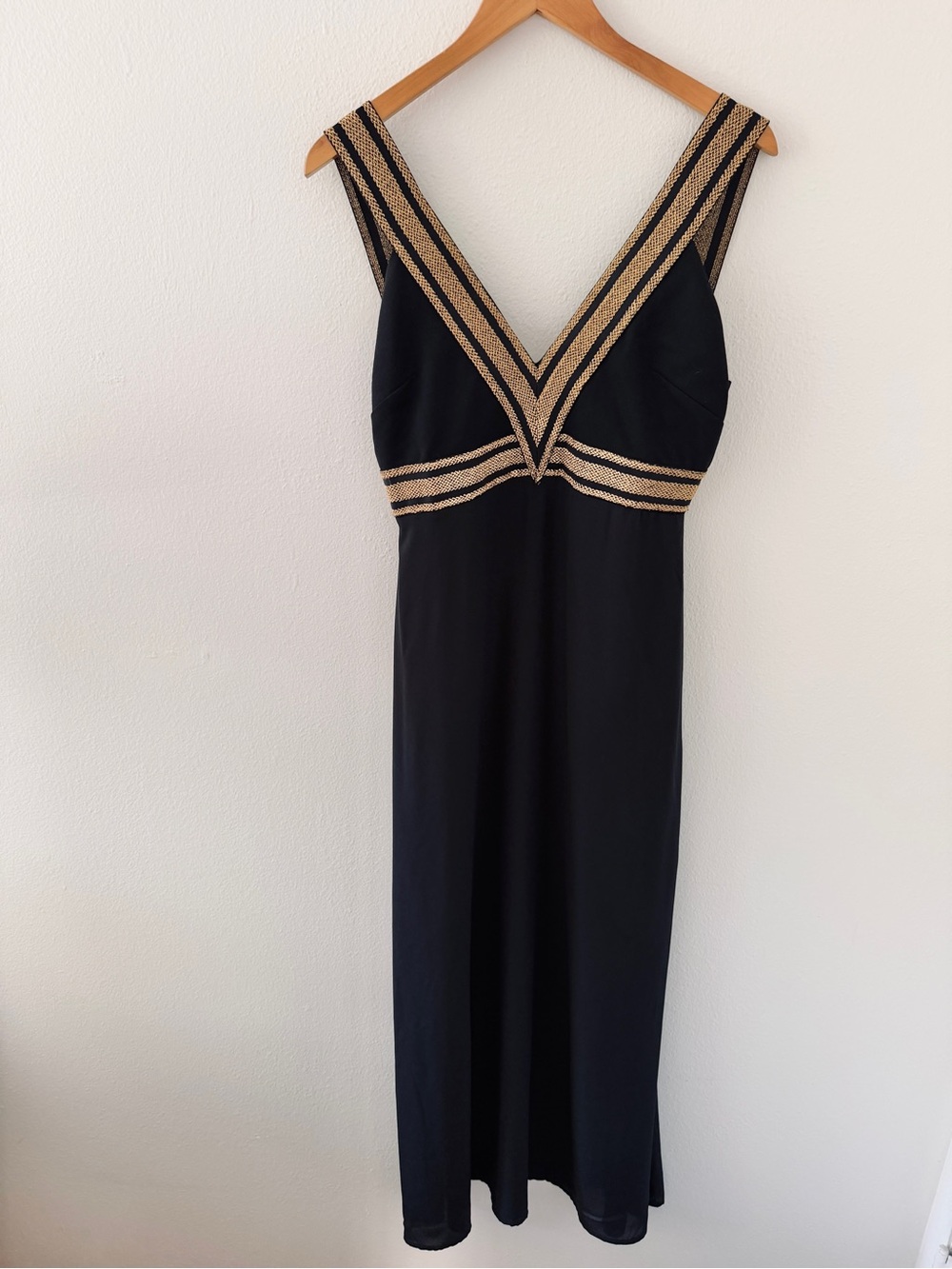 WYLDR London Los Angeles Black Gold Gown